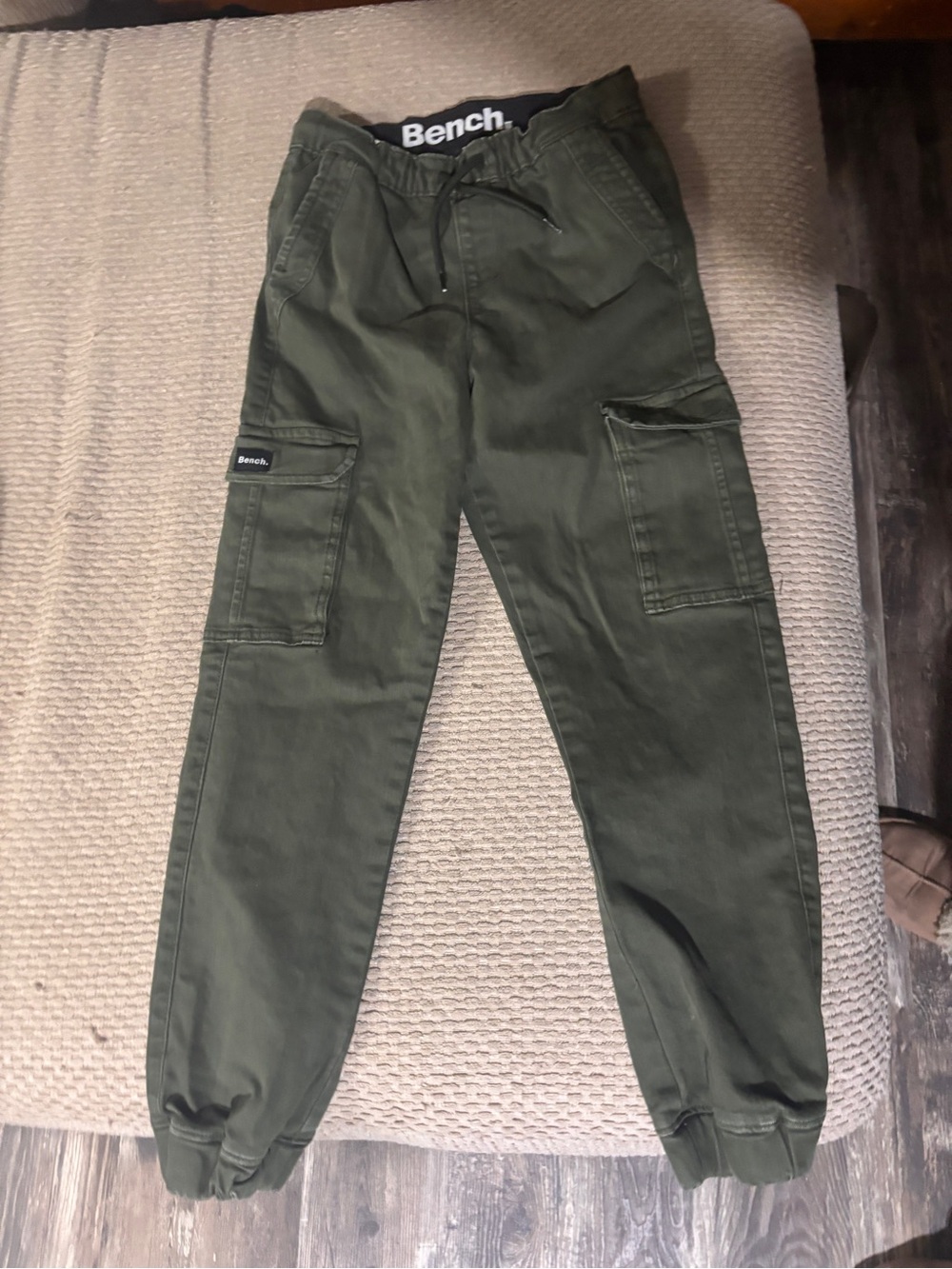 Bench Olive Cargo Jogger Pants - Dark Olive Green